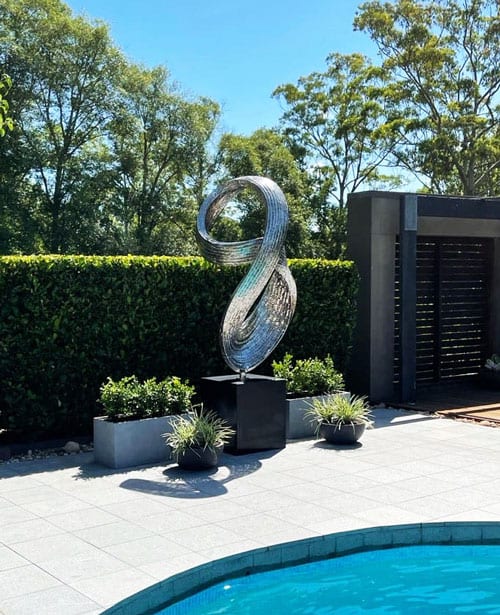 Epic Contemporary Metal Garden Sculpture by Lachlan Ross