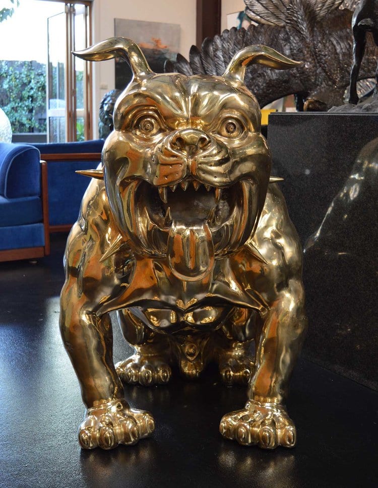 Bronze Bulldog Statue Sarco