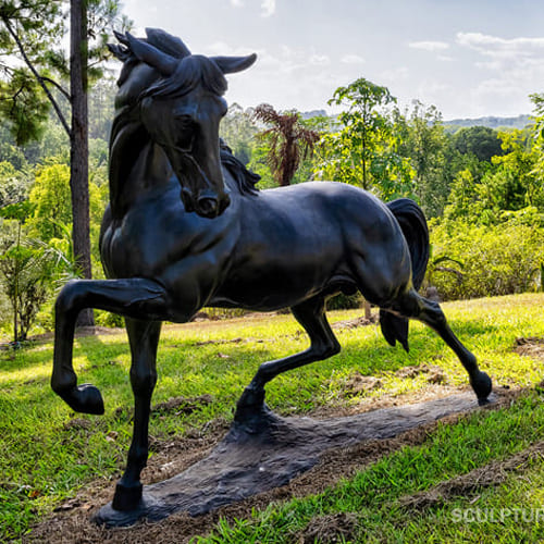 American Horse bronze sculpture
