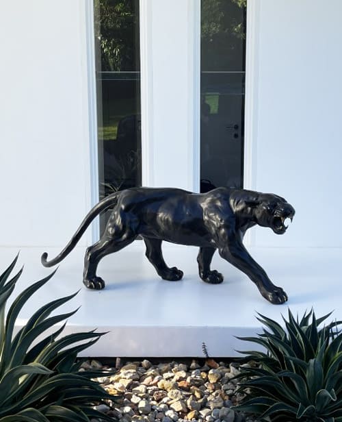 main-Aggressive-Panther-Sculpture-Black - -Sculptura-017-500x616