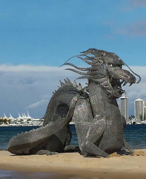 Mike-Van-Dam-2-emerging-dragon-sculpture